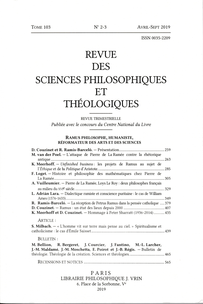 Revue des Sciences Philosophiques et Théologiques